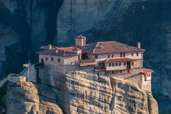 stock image The Holy Monastery of Roussanou, located at Meteora was first established in the 14th century in Meteora in Kalambaka, Greece