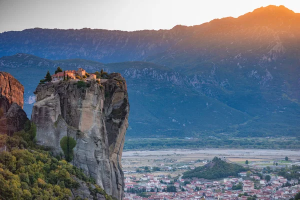 stock image The Holy Trinity Monastery (Agia Triada) at Meteora is one of the most photographed monuments in Kalambaka in Greece