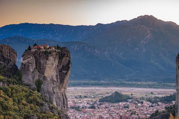 stock image The Holy Trinity Monastery (Agia Triada) at Meteora is one of the most photographed monuments in Kalambaka in Greece