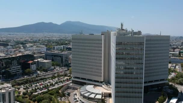Pemandangan Panorama Udara Pinggiran Utara Kota Athena Berpusat Pada Kantor — Stok Video