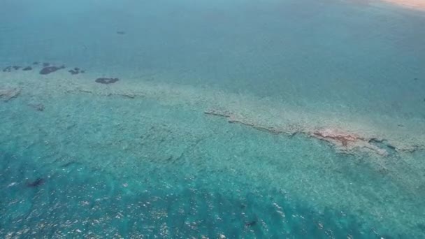 Iconic Aerial View Pounda Beach Famous Submerged Ancient City Pavlopetri — Stock Video