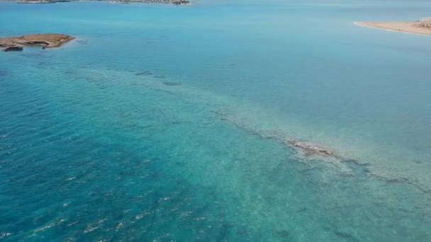 Ikonische Luftaufnahme Über Den Pounda Strand Der Berühmten Antiken Stadt — Stockvideo