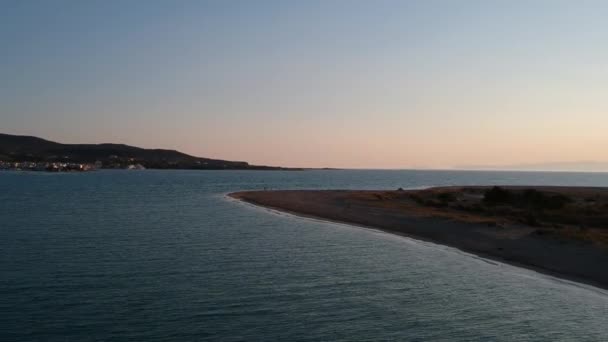 Yunanistan Laconia Kentindeki Ünlü Batık Antik Pavlopetri Kentindeki Pounda Plajı — Stok video