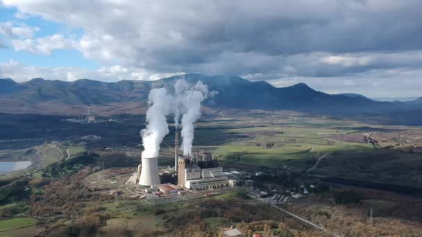 Power Plant Arcadia Central Peloponnese Nominal Capacity 811 Produces Electricity — Video