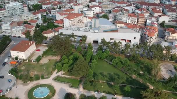 Aerial Panoramic View Kozani City Greece — Vídeos de Stock