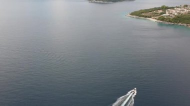 Amazing scenery over Skopelos island Greece in Autumn. Skopelos is the largest island of Sporades complex, covering 96 square km covered at 80% of its total extent from Pinewoods