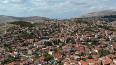 The picturesque village of Siatista with its architectural traditional old buildings located in Kozani, western Macedonia, Greece, Europe