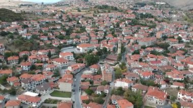 The picturesque village of Siatista with its architectural traditional old buildings located in Kozani, western Macedonia, Greece, Europe