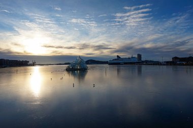 Amazing seaside view of Oslo city in Norway, Scandinavia. Oslo, Norway, Europe