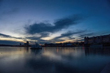 Amazing seaside view of Oslo city in Norway, Scandinavia. Oslo, Norway, Europe