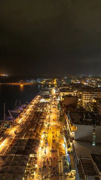 Vista Aérea Sobre Costa Kalamata Ciudad Grecia —  Fotos de Stock