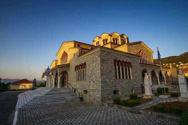 stock image Holy Cathedral Church of Agios Athanasios in Kyparissia city, Greece