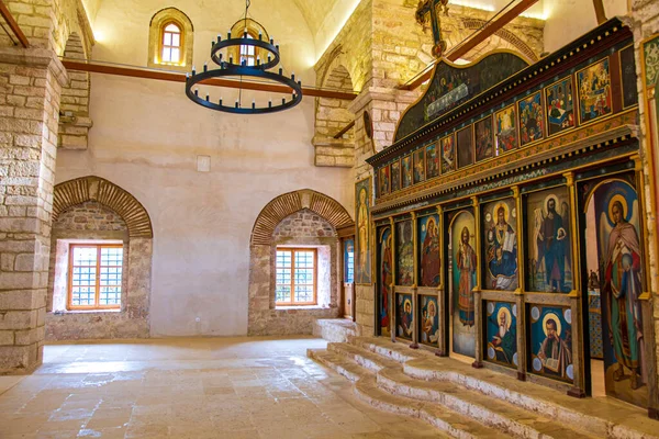 Kurtarıcının Dönüşümü Kilisesi 'nin içinde Messenia, Yunanistan' daki Pylos şehrinin Kalesi 'nin içinde..