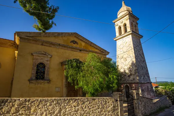 stock image Zakynthos, Greece - June 6 2024: The Historical old Church of Saint Marina Known to the English as Margaret the Virgin-Martyr, in the village of Fagia in Zakynthos.