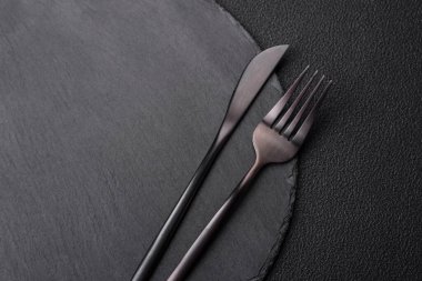 Fotokopi alanı olan boş siyah plaka. Üst görünüm