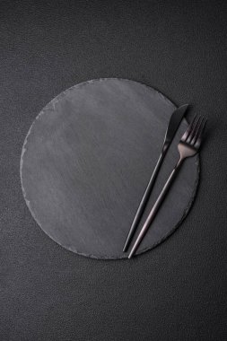 Fotokopi alanı olan boş siyah plaka. Üst görünüm