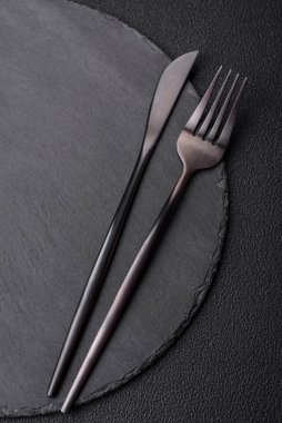 Fotokopi alanı olan boş siyah plaka. Üst görünüm