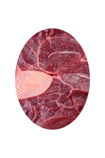 Čerstvý Hovězí Ossobuco Steak Solí Kořením Bylinkami Texturovaném Betonovém Pozadí — Stock fotografie