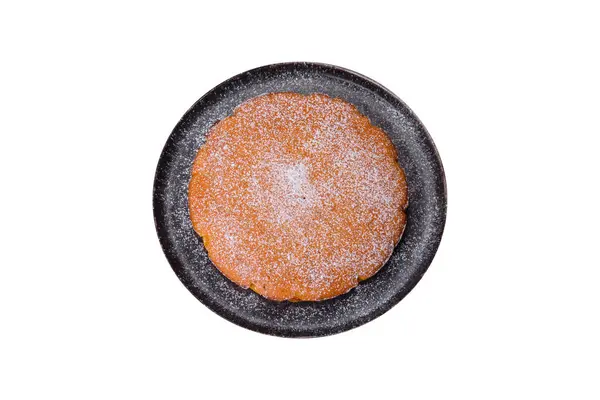 Вкусный Сладкий Тыквенный Пирог Изюмом Специями Мбаппе Подает Блюдо — стоковое фото