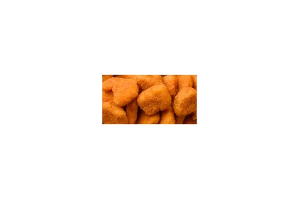 Delicious Fresh Crispy Chicken Nuggets Dark Concrete Background Unhealthy Food — ストック写真