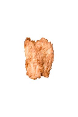 Lezzetli kızarmış tavuk pirzolası ya da tuzlu, baharatlı ve çimento kaplı kızarmış domuz eti.