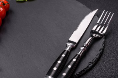 Şablon için boş yuvarlak levha. Yemek pişirme, sağlıklı beslenme ya da vejetaryen konsepti