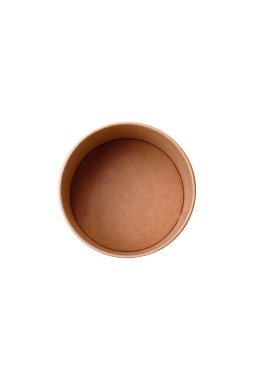 Empty ceramic round plate on dark textured concrete background. Cutlery, preparation for dinner