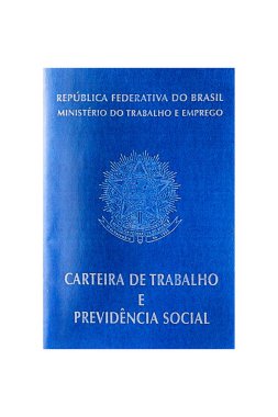 Koyu beton arka planda bir Brezilya vatandaşının uluslararası pasaportu