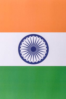 Bağımsızlık kavramı için Hindistan 'ın ulusal bayrağı. Hindistan 'ın üç renkli ulusal bayrağı