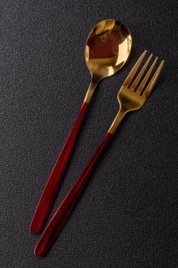 Çatal, kaşık, yemek çubukları iş yemeği için mutfak gereçleri.