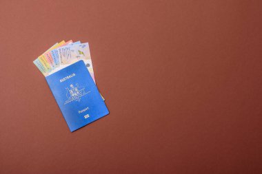 Seyahat etmek, uçmak ve iş yapmak için Avustralya pasaportu. Avustralya belgesi, sınırı geçmek için kimlik