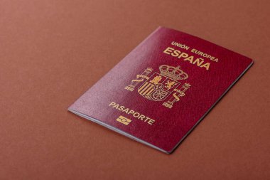 Seyahat, uçmak ve iş yapmak için İspanya pasaportu. İspanyolca belge, sınırı geçmek için kimlik