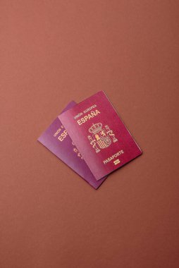 Seyahat, uçmak ve iş yapmak için İspanya pasaportu. İspanyolca belge, sınırı geçmek için kimlik