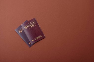 Seyahat etmek, uçmak ve iş yapmak için İran pasaportu. İran belgesi, sınırı geçmek için kimlik