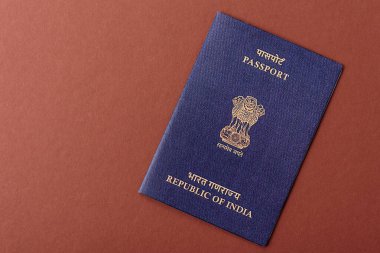 Seyahat etmek, uçmak ve iş yapmak için Hindistan pasaportu. Hindistan belgesi, sınırı geçmek için kimlik