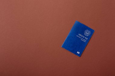 Seyahat etmek, uçmak ve iş yapmak için Kore pasaportu. Güney Kore belgesi, sınırı geçmek için kimlik