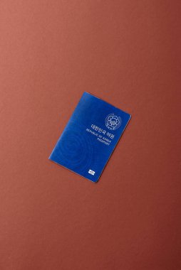 Seyahat etmek, uçmak ve iş yapmak için Kore pasaportu. Güney Kore belgesi, sınırı geçmek için kimlik