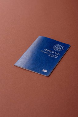 Seyahat etmek, uçmak ve iş yapmak için Kore pasaportu. Güney Kore belgesi, sınırı geçmek için kimlik