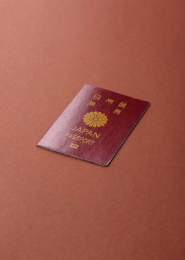 Seyahat etmek, uçmak ve iş yapmak için Japon pasaportu. Japonya belgesi, sınırı geçmek için kimlik