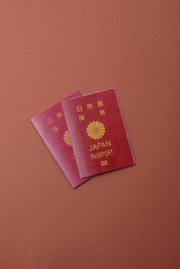Seyahat etmek, uçmak ve iş yapmak için Japon pasaportu. Japonya belgesi, sınırı geçmek için kimlik