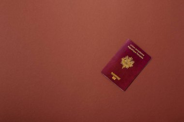 Seyahat etmek, uçmak ve iş yapmak için Fransız pasaportu. Fransa belgesi, sınırı geçmek için kimlik