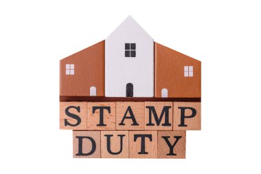 Pul vergisi, emlak yatırım konsepti, gayrimenkul ile ilgili iş süreçleri. İş tasarımı için arka plan olarak pul görevi yazıtları