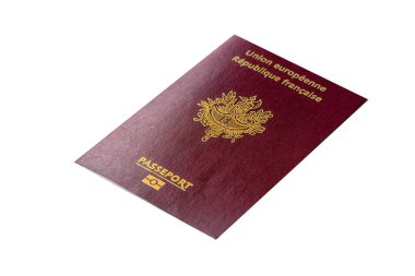 Seyahat etmek, uçmak ve iş yapmak için Fransız pasaportu. Fransa belgesi, sınırı geçmek için kimlik