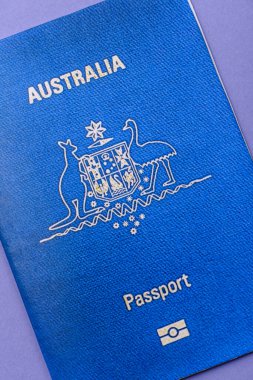 Seyahat etmek, uçmak ve iş yapmak için Avustralya pasaportu. Avustralya belgesi, sınırı geçmek için kimlik