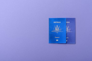 Seyahat etmek, uçmak ve iş yapmak için Avustralya pasaportu. Avustralya belgesi, sınırı geçmek için kimlik
