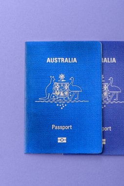 Seyahat etmek, uçmak ve iş yapmak için Avustralya pasaportu. Avustralya belgesi, sınırı geçmek için kimlik