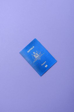 Seyahat etmek, uçmak ve iş yapmak için Avustralya pasaportu. Avustralya belgesi, sınırı geçmek için kimlik
