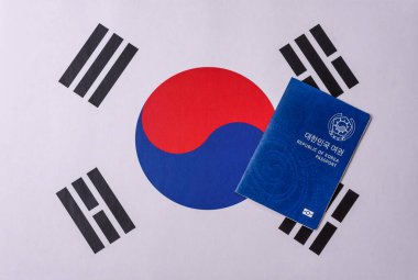 Seyahat etmek, uçmak ve iş yapmak için Kore pasaportu. Güney Kore belgesi, sınırı geçmek için kimlik