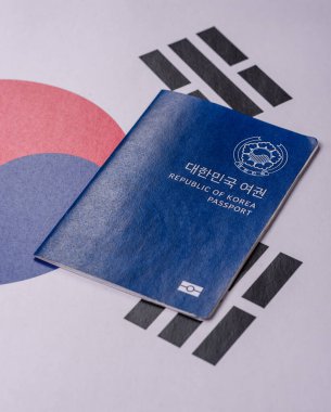 Seyahat etmek, uçmak ve iş yapmak için Kore pasaportu. Güney Kore belgesi, sınırı geçmek için kimlik