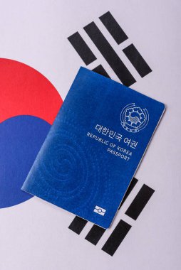 Seyahat etmek, uçmak ve iş yapmak için Kore pasaportu. Güney Kore belgesi, sınırı geçmek için kimlik